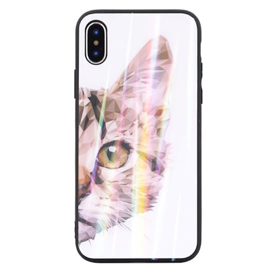 Etui Glass iPhone 7/8/SE 2020 wzór 3 (cat) Beline