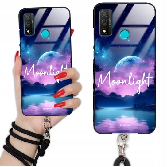 Etui GLASS QUICK do HUAWEI P SMART 2020 Sznurek Czarny IMAGINE Magic Wzory Funnycase