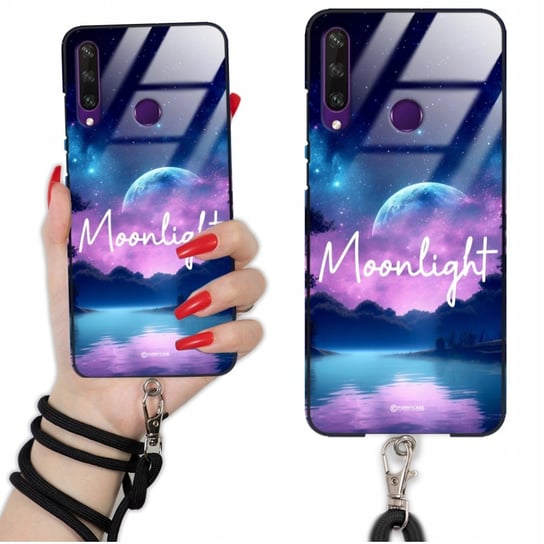 Etui GLASS QUICK do HUAWEI Y6P Sznurek Czarny IMAGINE Krajobrazy Mix Wzory Funnycase