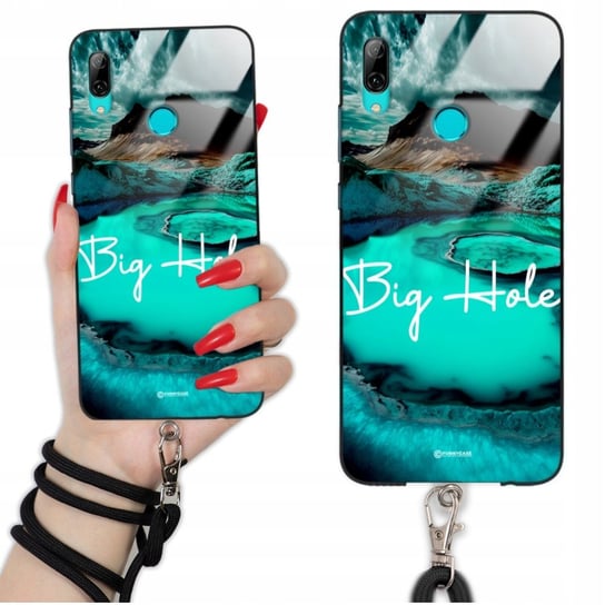 Etui GLASS QUICK do HUAWEI Y7 2019 Sznurek Czarny IMAGINE Krajobrazy Wzory Funnycase