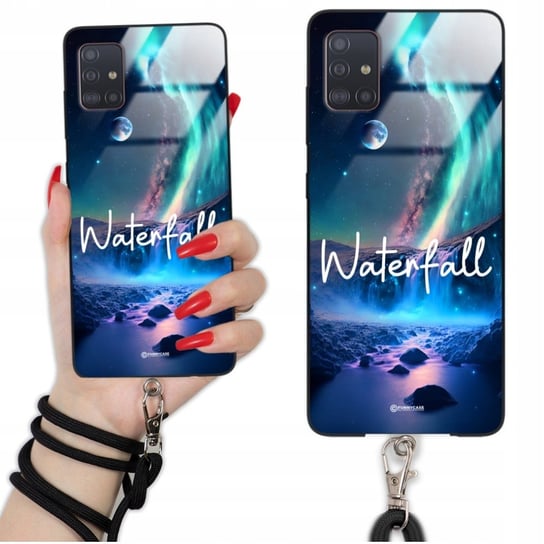 Etui GLASS QUICK do SAMSUNG A51 Sznurek Czarny IMAGINE Krajobrazy Mix Wzory Funnycase