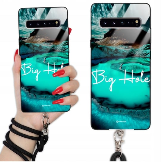 Etui GLASS QUICK do SAMSUNG S10 5G Sznurek Czarny IMAGINE Krajobrazy Wzory Funnycase