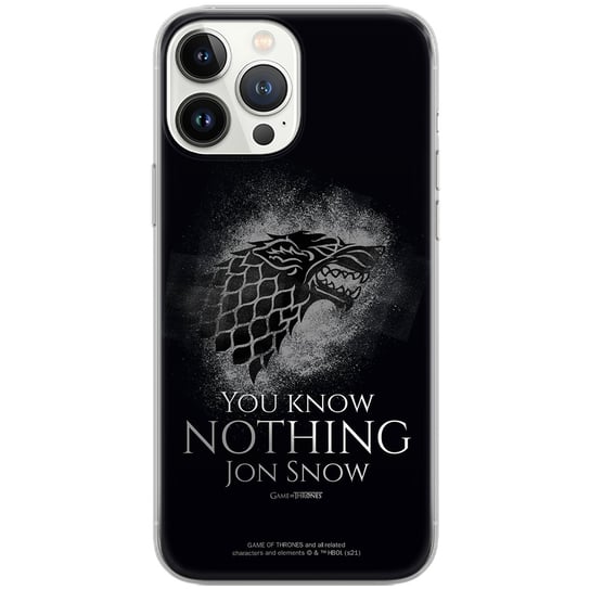 Etui Gra o Tron dedykowane do Iphone 13 PRO, wzór: Gra o Tron 020 Etui całkowicie zadrukowane, oryginalne i oficjalnie licencjonowane / Game of Thrones ERT Group