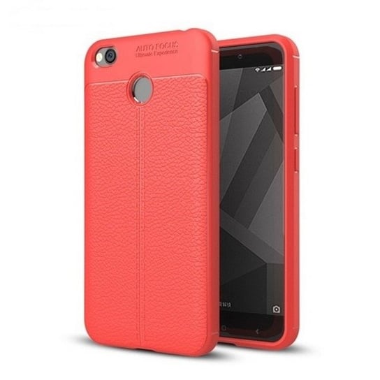 Etui Grain Leather Xiaomi Redmi 4X czerw ony/red KD-Smart