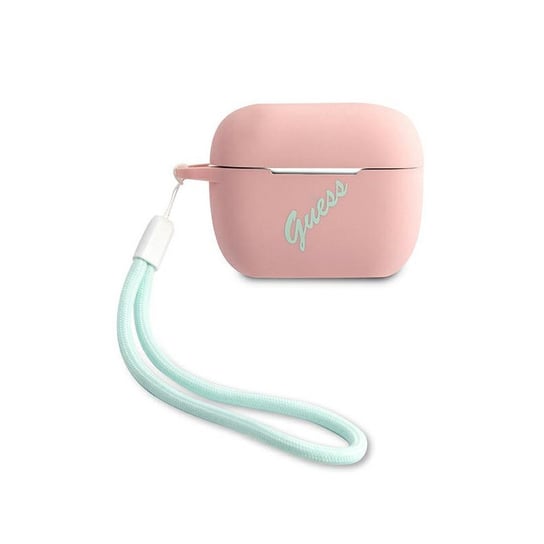Etui Guess GUACAPLSVSPG Apple AirPods Pro cover różowo zielony/pink green Silicone Vintage GUESS