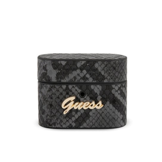 Etui Guess GUACAPPUSNSMLBK Apple AirPods Pro cover czarny/black Python Collection GUESS