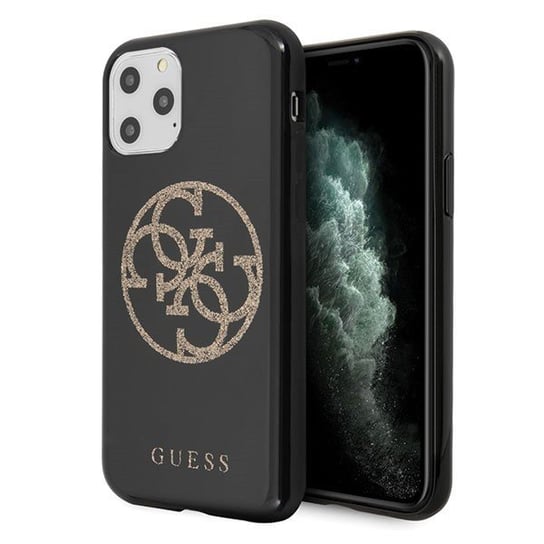 Etui, Guess GUHCN58TPUBKGLG iPhone 11 Pro, czarny Ringke