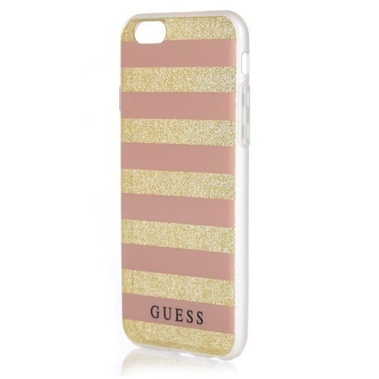 Etui, Guess GUHCP6STGPI iPhone 6, 6S różowy Ethnic Chic Stripes 3D Ringke