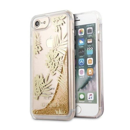 Etui, Guess GUHCP7GLUPRG Apple iPhone SE 2020, 8, 7 różowo, złoty GUESS
