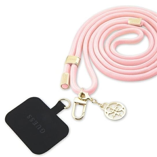Etui Guess GUOUCNMG4EP Universal CBDY Cord pasek różowy/pink Nylon 4G Metal Charm GUESS