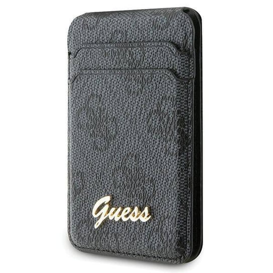 Etui Guess Wallet Card Slot Stand Guwmshg4Shk - Czarne Magsafe 4G Classic Logo GUESS