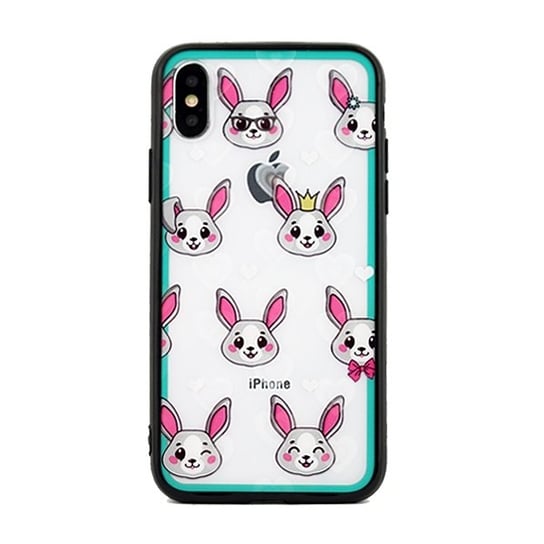 Etui Hearts iPhone 5/5S/SE wzór 2 clear (rabbits) Beline
