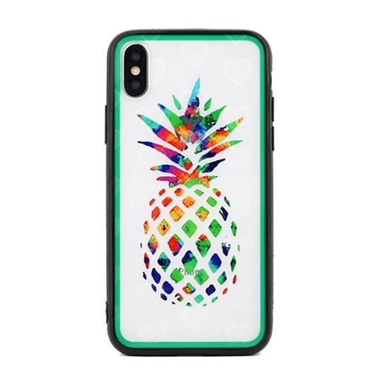 Etui Hearts iPhone X/Xs wzór 4 clear (pineapple) Beline