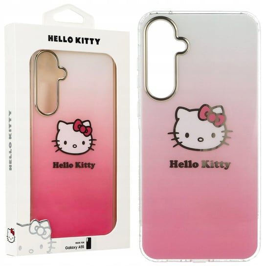 Etui Hello Kitty HardCase IML Gradient Electrop Kitty Head do Galaxy A55, różowe Inna marka