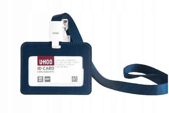 Etui Holder na kartę Smycz 105x76 RFID 54x85 Blue ADVICE TECH