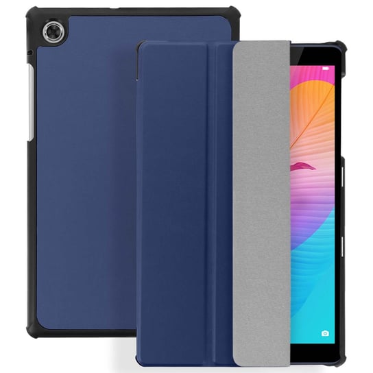 Etui Huawei MatePad T8 z funkcją portfela i podstawki - ciemnoniebieskie Avizar