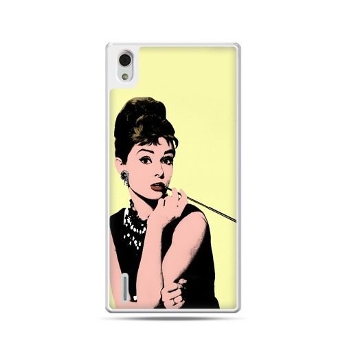 Etui, Huawei P7, Audrey Hepburn z papierosem EtuiStudio