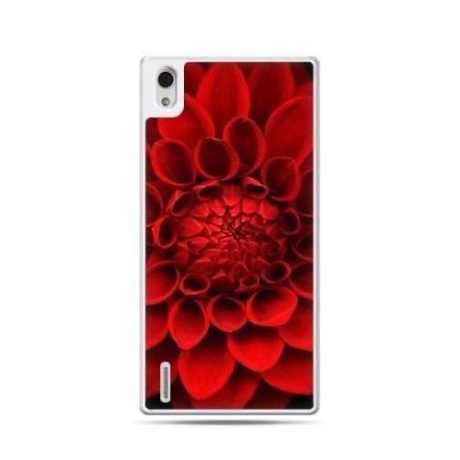 Etui, Huawei P7, czerwona dalia EtuiStudio