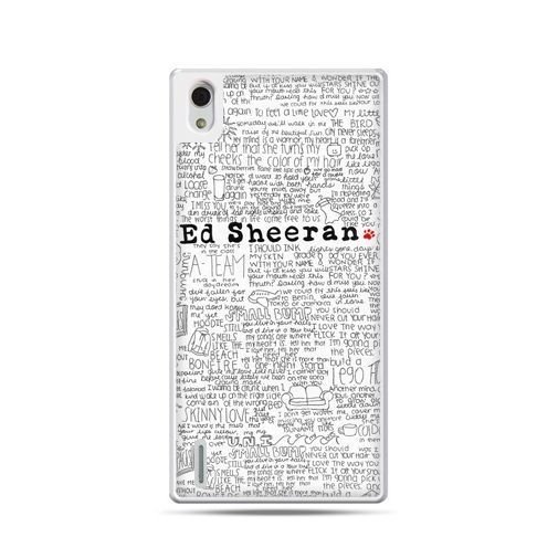 Etui, Huawei P7, Ed Sheeran białe poziome EtuiStudio