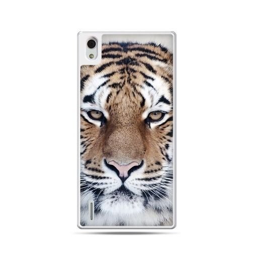 Etui, Huawei P7, śnieżny tygrys EtuiStudio