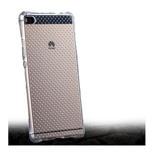 Etui, Huawei P8 Lite, silikonowe, przezroczyste, crystal case, Air-Shock Corner EtuiStudio