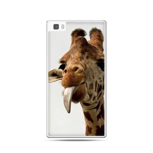 Etui, Huawei P8 Lite, żyrafa z językiem EtuiStudio