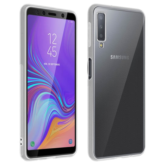 Etui i zabezpieczenie ekranu szkło hartowane przezroczyste Samsung Galaxy A7 2018 Avizar