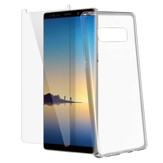 Etui i zabezpieczenie ekranu szkło hartowane przezroczyste Samsung Galaxy Note 8 Avizar
