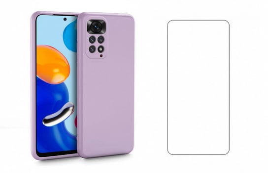 Etui Icon Violet + Szkło Ochronne Do Xiaomi Redmi Note 11 / 11S Braders