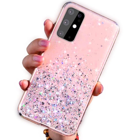 Etui Iphone 11 Pro Brokat Cekiny Glue Glitter Case Różowe Inna marka