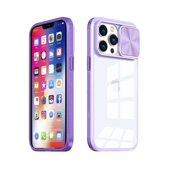 Etui IPHONE 11 PRO MX CamSlider fioletowe Maxximus