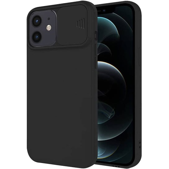 Etui IPHONE 11 Silikonowe z Osłoną na Aparat Nexeri Silicone Lens czarne Nexeri