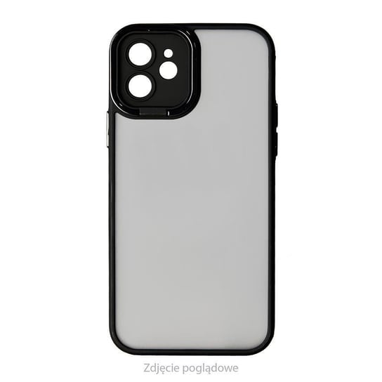 Etui iPhone 12 TRANSPARENTNE Z CZARNYM BOKIEM wytrzymałe plecki W376 Inna marka