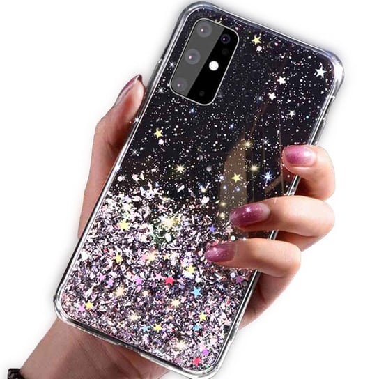 Etui Iphone 13 Pro Brokat Cekiny Glue Glitter Case Czarne Inna marka