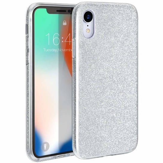 Etui Iphone 13 Pro Brokat Glitter Srebrne Inna marka