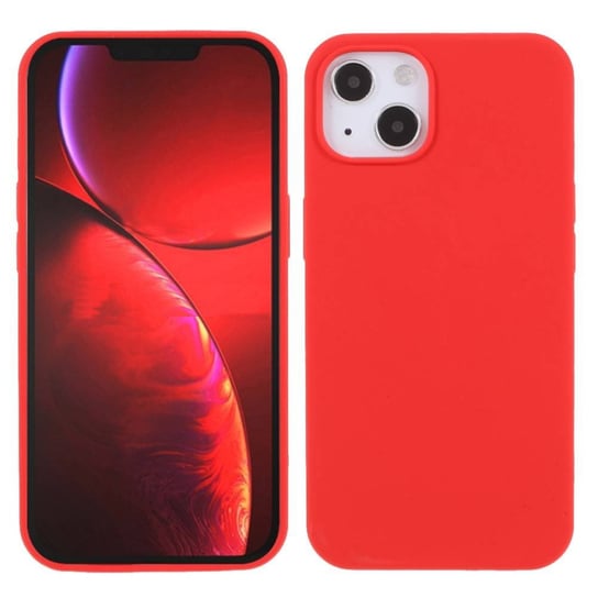 Etui IPHONE 13 Silicone case elastyczne silikonowe czerwone Nemo