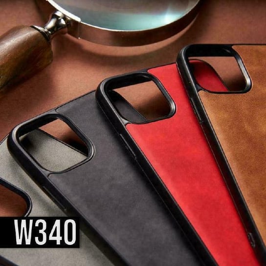 Etui iPhone 14 CZARNE skórzane WYTRZYMAŁE eleganckie plecki W340 Inna marka