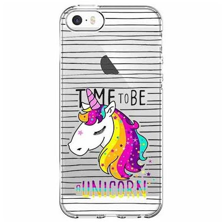 Etui, iPhone 5, 5s, Time to be unicorn, Jednorożec EtuiStudio