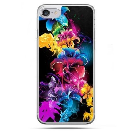 Etui, iPhone 8, kolorowe kwiaty EtuiStudio