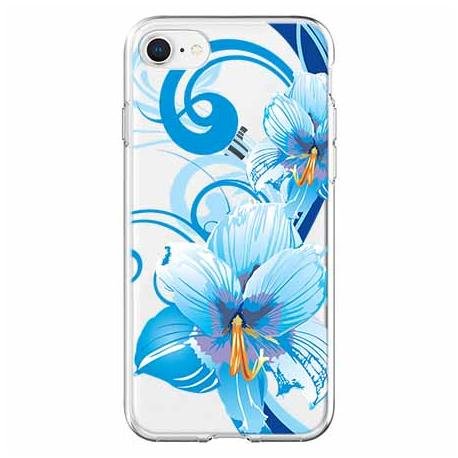 Etui, iPhone 8, niebieski kwiat północy EtuiStudio