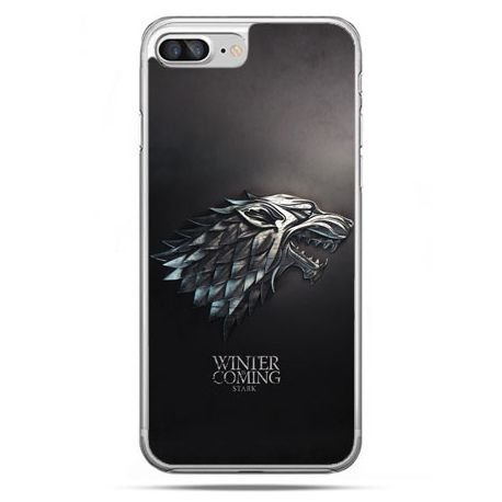Etui, iPhone 8 Plus, Gra o Tron Stark Winter is coming EtuiStudio