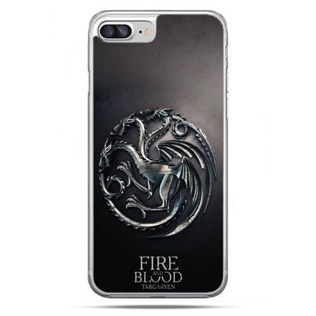 Etui, iPhone 8 Plus, Gra o Tron Targaryen house herb EtuiStudio