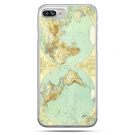 Etui, iPhone 8 Plus, mapa świata EtuiStudio