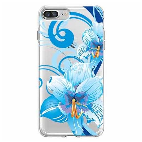 Etui, iPhone 8 Plus, niebieski kwiat północy EtuiStudio