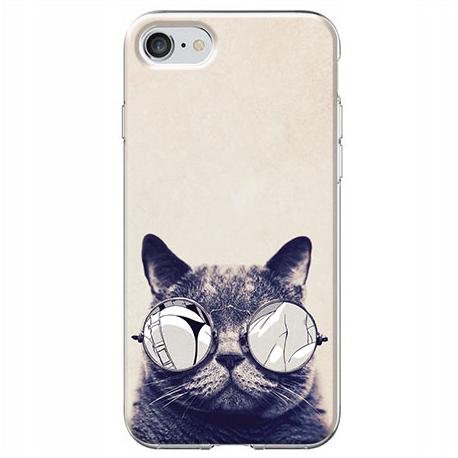 Etui, iPhone SE 2020, Kot w okularach EtuiStudio
