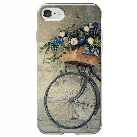 Etui, iPhone SE 2020, Rower z kwiatami EtuiStudio