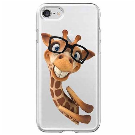Etui, iPhone SE 2020, Żyrafa w okularach EtuiStudio