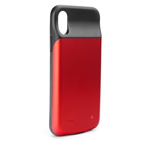 Etui, iPhone X, Power bank bateria zewnętrzna 300mAh, czerwony EtuiStudio
