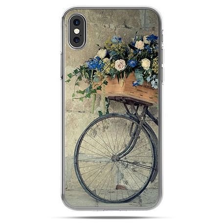 Etui, iPhone X, rower z kwiatami EtuiStudio
