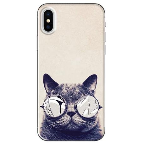 Etui, iPhone XS Max, Kot w okularach EtuiStudio